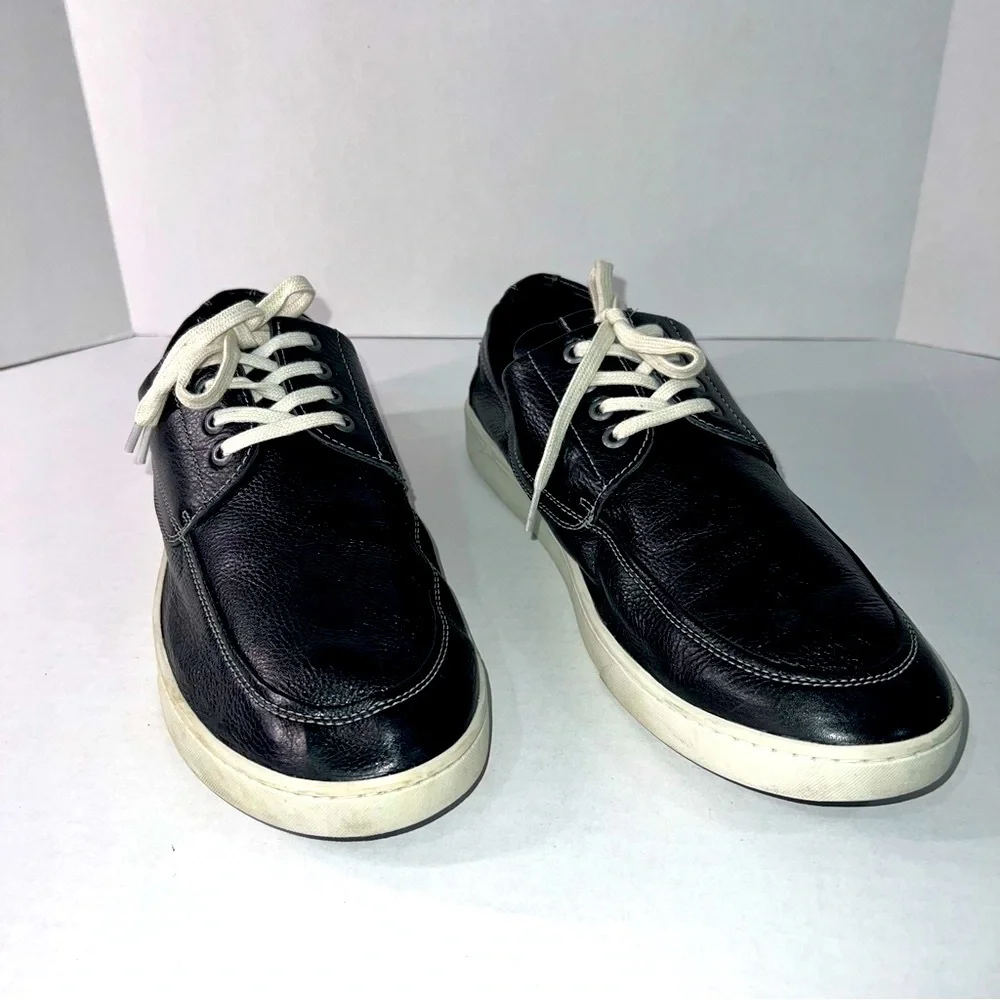 Flag Ltd Black Napa Leather Loafers Men’s Size 13